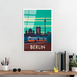Wallity Cuadro Decorativo de Vidrio Templado Multicolor 30 x 45 cm